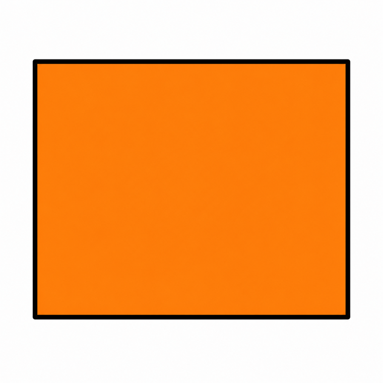 An orange rectangle