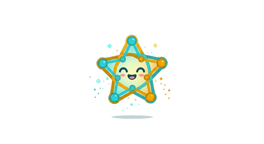 Talyzo, the star-shaped mascot, smiling
